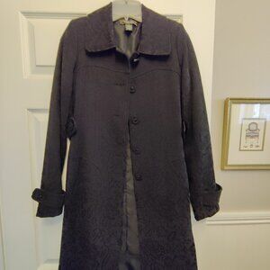 Vertigo Paris SZ-S BLACK Brocade Button-Down Coat